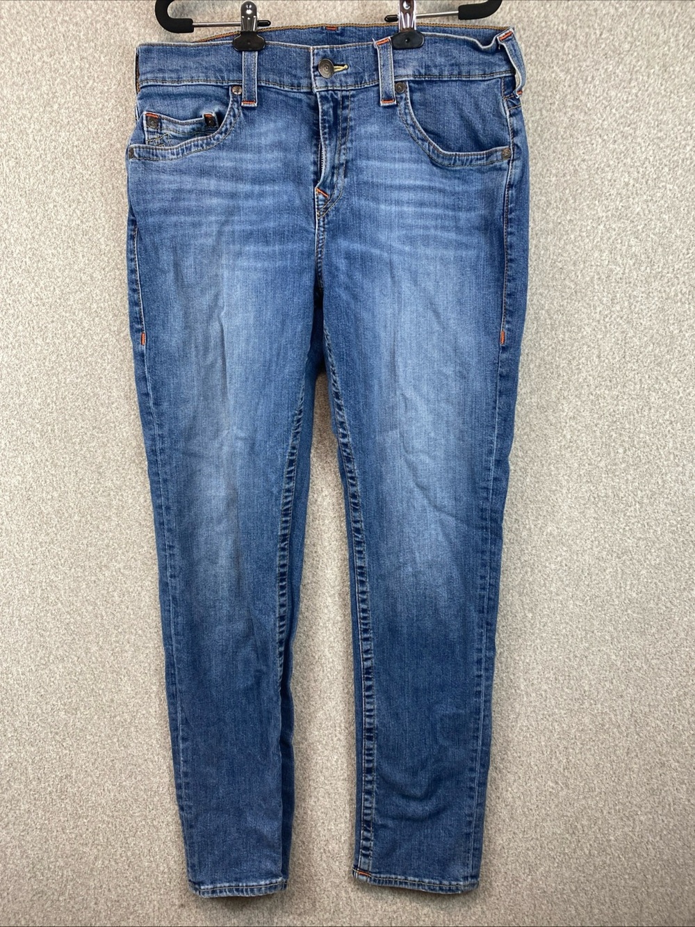 True Religion Men's Geno Relaxed Slim Fit Straight Jeans Size 34